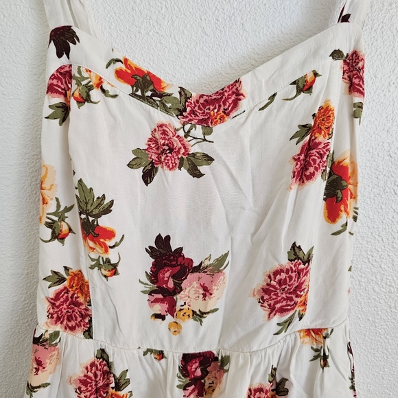Garage White Floral Dress | Size Medium - Picture 6 of 11